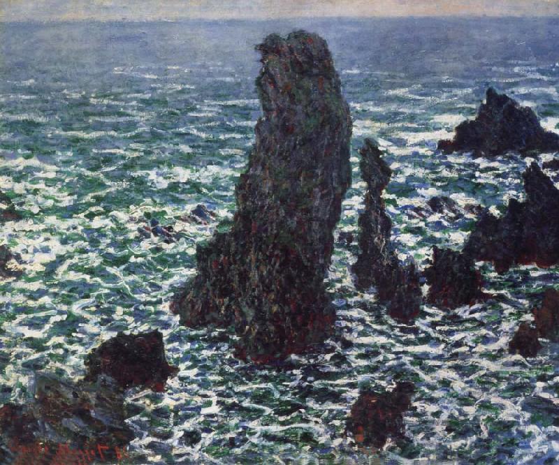 Claude Monet Rocks at Belle-lle oil painting picture